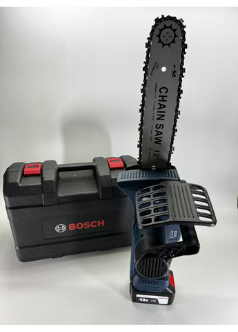 Аккумуляторная цепная пила UniversalChain 48 (48V 6.0 Ah) Шина 30см Цепь 3/8" АКБ пила Бош Bosch (368682200)
