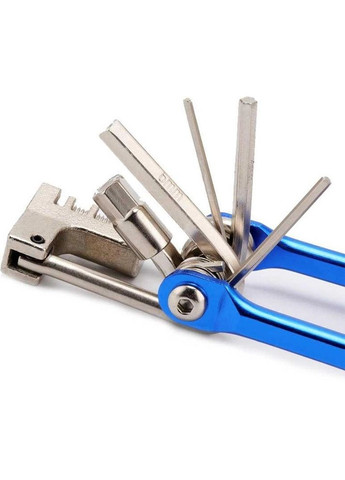 Ключ велосипедний мультитул 11 пр Синій (050541) Xiamen (334011974)