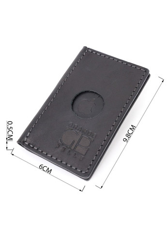 Картхолдер с держателем для Apple AirTag из натуральной кожи черный (sku_11605) No Brand (330012839)