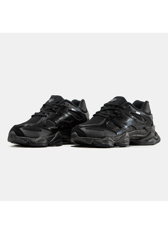 Чорні Осінні кросівки чоловічі new balance 9060 black | нью беланс 9060 чорні No Brand
