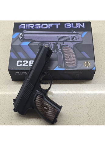 Страйкбольний металевий пістолет Макарова ПМ С28 кульки 6 мм Galaxy (367592479)