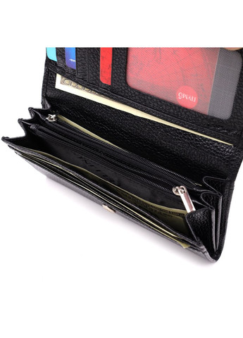 Класичний жіночий гаманець з натуральної шкіри 20872_1 Чорний Canpellini (362558881)