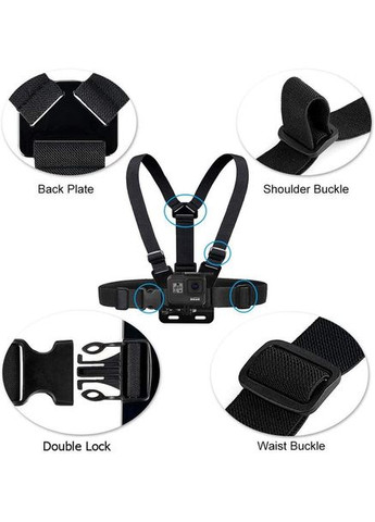 Кріплення на груди для GoPro Xiaomi SJCam Eken + поворотний тримач із гвинтом (68008) FFC (332168095)