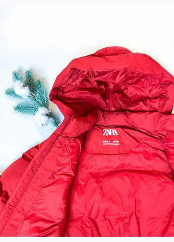 Червона демісезонна куртка 140 см червоний артикул л183 Zara