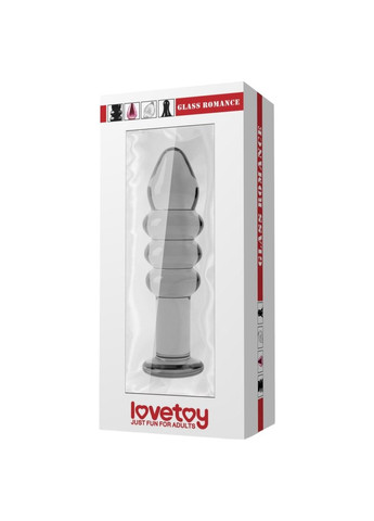 Скляний фалоімітатор прозорий Glass Romance 5.5 дюймів для стимуляції та задоволення Lovetoy (316630956)