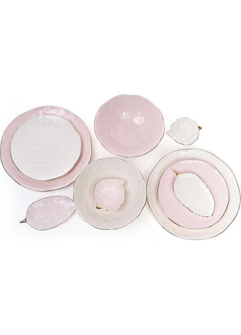 Набор 2 тарелки Bergamo Ø21.5см, розовые. Bona (372171834)