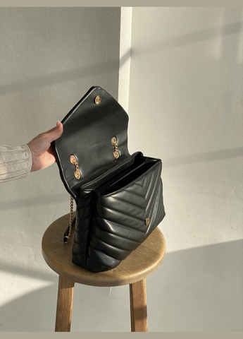 Жіноча сумка D-025 крос-боді через плече чорна No Brand (292631200)