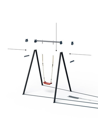 Каркас для детских качелей 1 Play Frame + качели пластиковые Blow WCG (342121129)