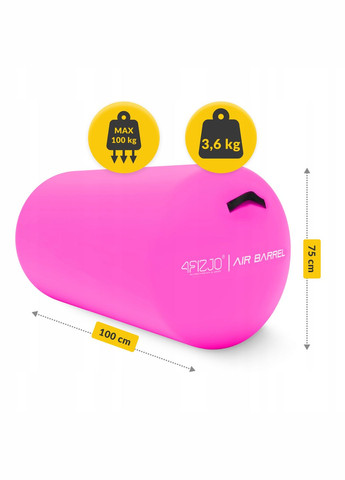 Повітряна бочка для гімнастики Air Barrel 100 x 75 см Pink (P-5905973405485) 4FIZJO (338098023)