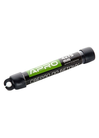 Свердло для бетону 4 мм для цегли та каменю довжина 75 мм Apro (332206316)