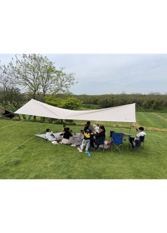 Тент туристический со стойками Водонепроницаемый S 3Х5 метра Светлый хаки (DF050465) Bluefield (349844252)