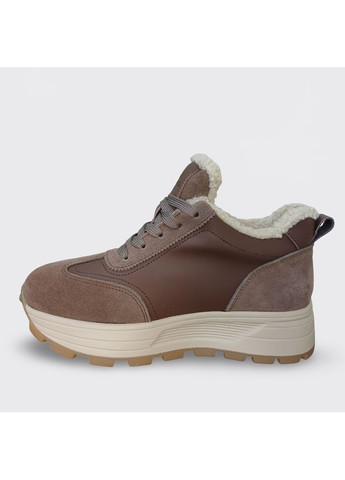 Кроссовки женские зимние коричневые (682-3) 40 No Brand коричневые зима (366249172)