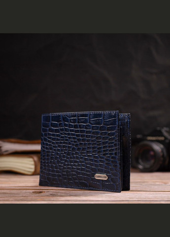 Красивый горизонтальный мужской бумажник среднего размера из натуральной кожи 21861 Canpellini (329150253)