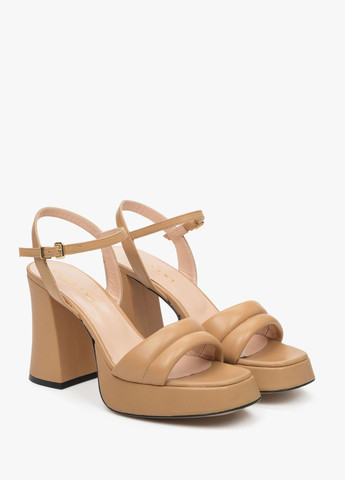 Коричневые босоножки, цвет коричневый Evaluna