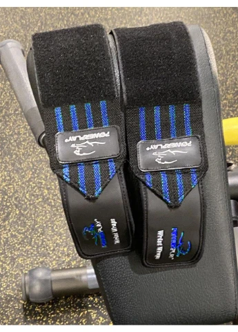 Кистьові бинти 3081 Gym WristT Wraps Чорно-Сині PowerPlay (395014330)