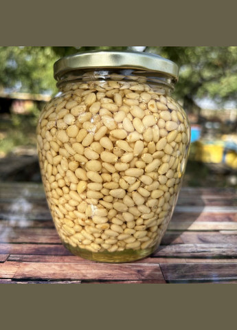 Кедровые орехи в меду акации 0,72 л ( 850 грамм) МЕД ПОШТОЮ (322148937)