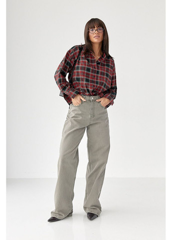 Красная кэжуал рубашка Lurex