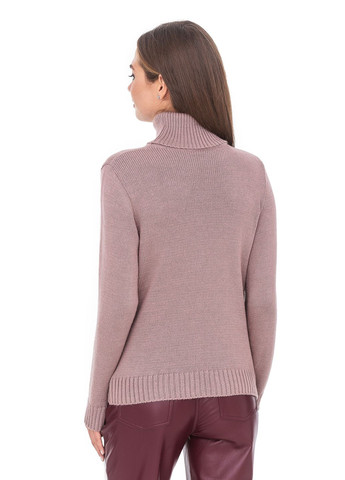 Темно-рожевий зимовий класичний жіночий светр SVTR