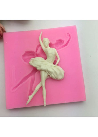 Молд силіконовий Балерина 84 на 84 мм рожевий Jannet молди (369163579)