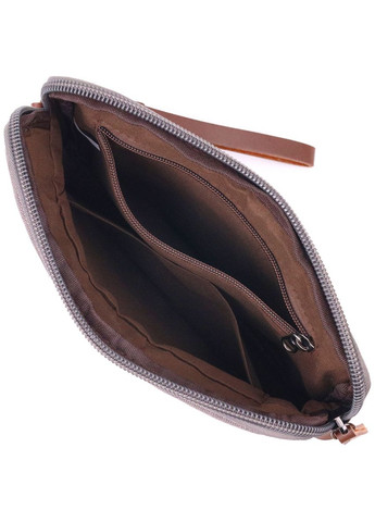 Мужская вместительная барсека с текстиля 21259 Серая Vintage (331907873)