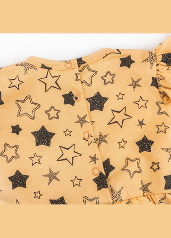 Боді-сукня для дівчинки з крильцями та повʼязкою у зірочках Star Помаранчевий dexter's (316549333)