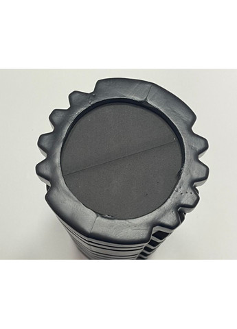 Масажний ролик 2 в 1 для йоги та пілатесу 33*13 см (йогарол) чорний No Brand (350313401)