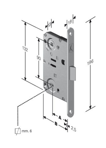 Art W61 Механізм вж 18мм пол латунь (B.Sweet) Bonaiti (322520656)