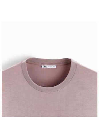 Комбинированная футболка трикотажная 0722 346 pnk Zara