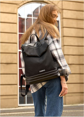 Рюкзак женский из экокожи Rene Balance Черный Sambag (301871984)