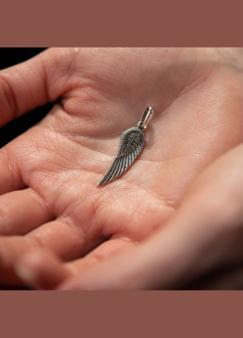 Срібна підвіска Крильце (чорніння) 131962 Oniks (264023368)