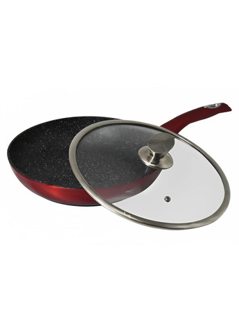 Сковорода с крышкой с антипригарным мраморным покрытием 20 см (EB3336) Edenberg (264649706)