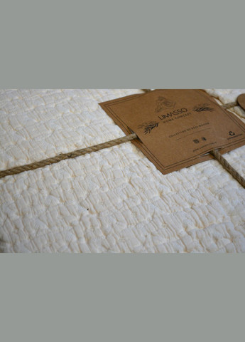 Покривало з наволочками 240×260 см. Ambiance Кремове Limasso (318387386)