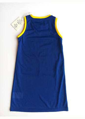 Синьо-жовта літня футболка-туніка для дівчинки tf10184 синьо-жовта To Be Too