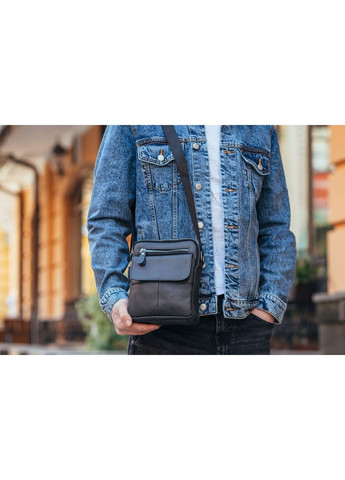 Мужская кожаная сумка через плечо 21х18х6 см Tiding Bag (315870845)
