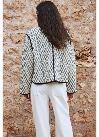 Белый женский женский стеганный жакет н&м (58129) xs белый H&M - демисезонный