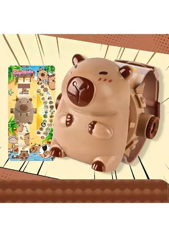 Детские наручные электронные пластиковые проекционные часы с капибарой для детей мальчиков девочек 24 картинки (481650-Prob) Unbranded (364630299)