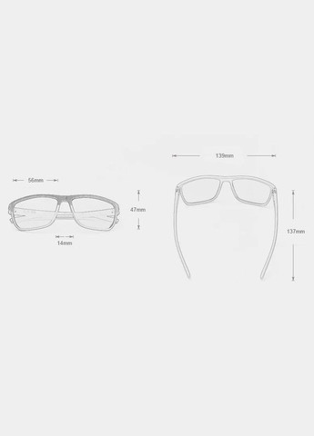 Мужские поляризационные солнцезащитные очки LC755 White Red KINGSEVEN (303110846)