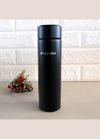 Термос з датчиком температури на 400 мл з нержавіючої сталі Kamille (307288778)