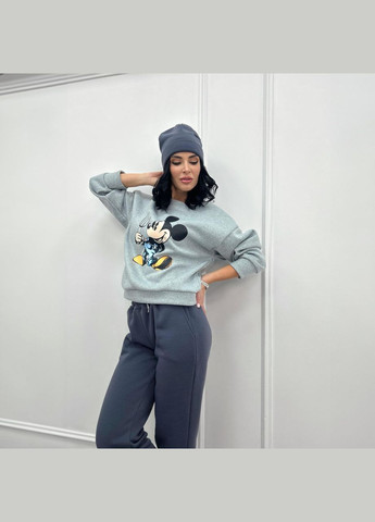 Двоколірний спортивний костюм із шапкою Fashion Girl (300775404)