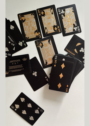 Гральні карти водонепроникні black No Brand (334877807)