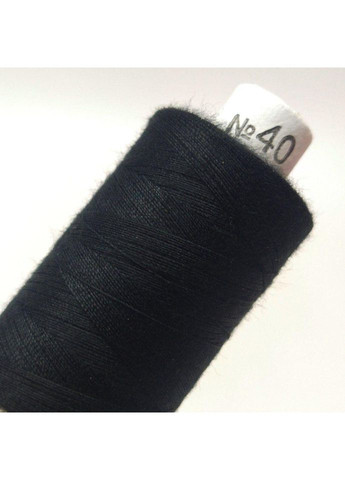 Нитки в катушках, для шитья 100% полиэстер 40/2 (боб 200м x 10) Черный Plus-plus (352745186)