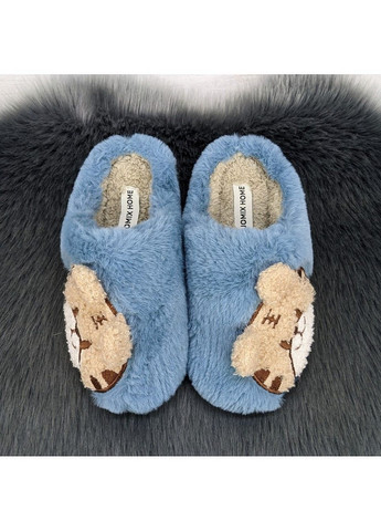 Синие тапочки детские теплые Jomix