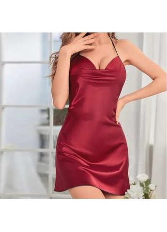 Шикарний пеньюар жіночий із м'якого атласу оздоблений мереживом. Атласний пеньюар із мереживом із откритой спиной China (360862138)