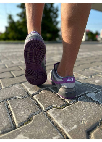 Сірі Осінні кросівки чоловічі nike sb dunk low x otomo katsuhiro grey purple найк сб данк No Brand