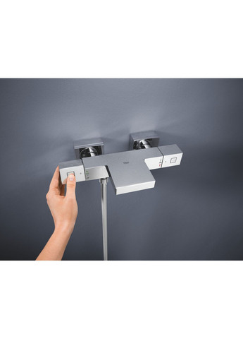 Змішувач для ванни з термостатом Grohtherm Cube (34497000) Grohe (369933495)