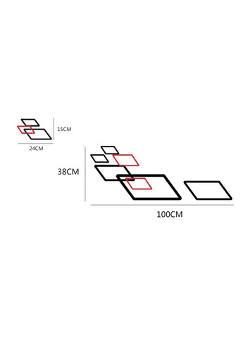 Полосы наклейки на авто 3D TUNING STUDIO Квадратики 1000х380х0.14мм=2штуки No Brand (362500217)