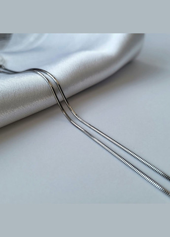 Серебряная цепочка Круглая цепь Снейк см серебро 925 пробы родированное 930р2/80 5.40г No Brand (306854591)