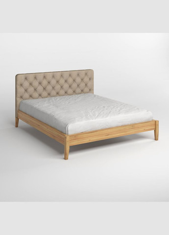 Двуспальная деревянная кровать Рим ДК /Аляска 23 (Бежевый) Б3 140х200 см (MBG-4965) Mebigrand (368281832)