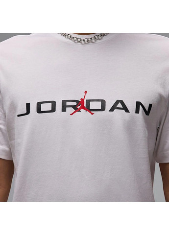 Белая мужская футболка air ss crew white Air Jordan