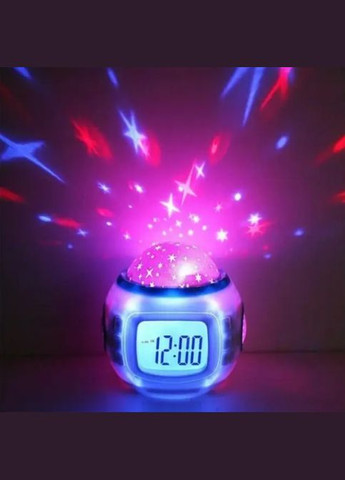 Электронные часы-проектор звездного неба, ночник 1038 светильник No Brand (323486189)